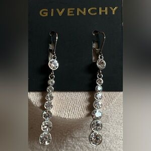 Givenchy Silver Drop Earrings